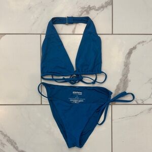 Express Teal Blue Women's Swim Set
